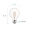 Luxrite G25 LED Light Bulbs 5W (60W Equivalent) 550LM 2700K Warm White Dimmable E26 Base 6-Pack LR21619-6PK - alternate 3